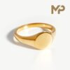 Luxury 18K Gold Signet Ring At mintpariz